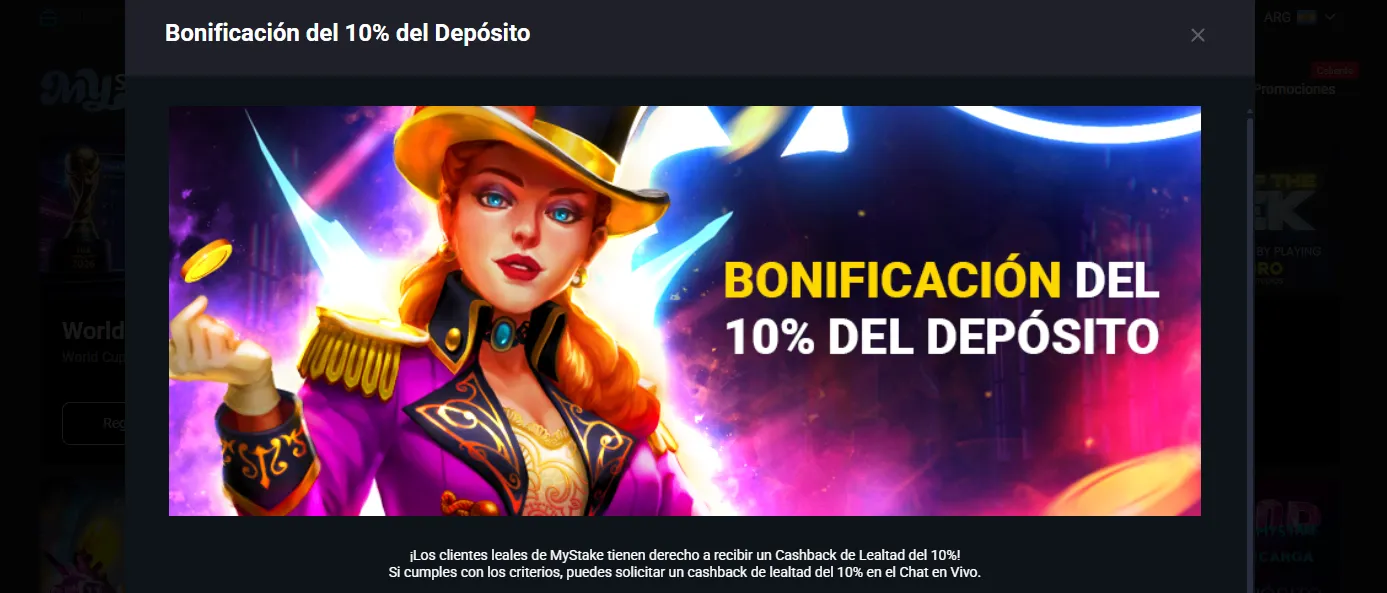MyStake loyalty cashback bonus