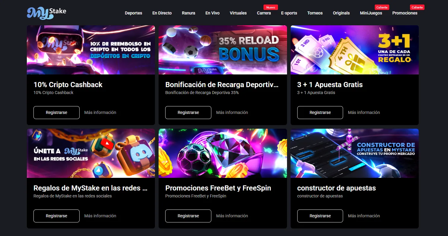 Review de bonos MyStake con casino deportes crypto cashback VIP y torneos