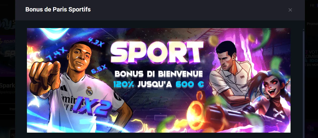 Bonus sport MyStake et offres de paris gratuits