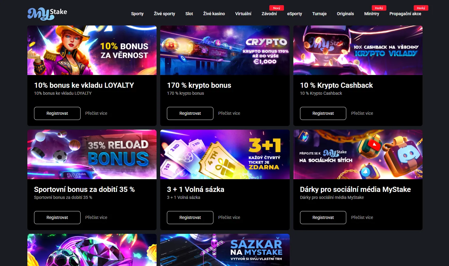 Recenze bonusů MyStake s casinem sportem crypto cashbackem VIP a turnaji