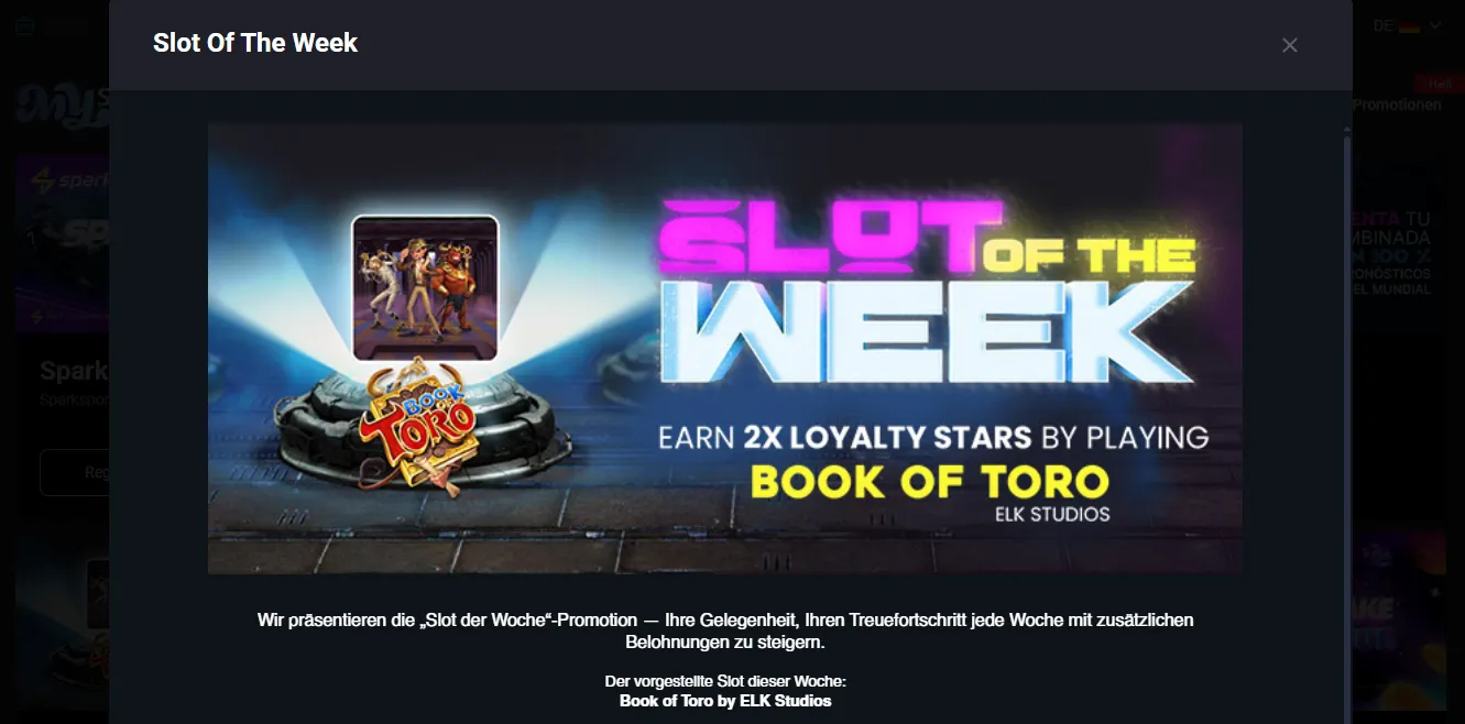 MyStake Slot der Woche