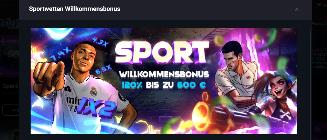MyStake Sportwetten-Bonus und Freebet-Angebote