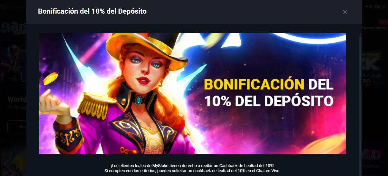 MyStake loyalty cashback bonus
