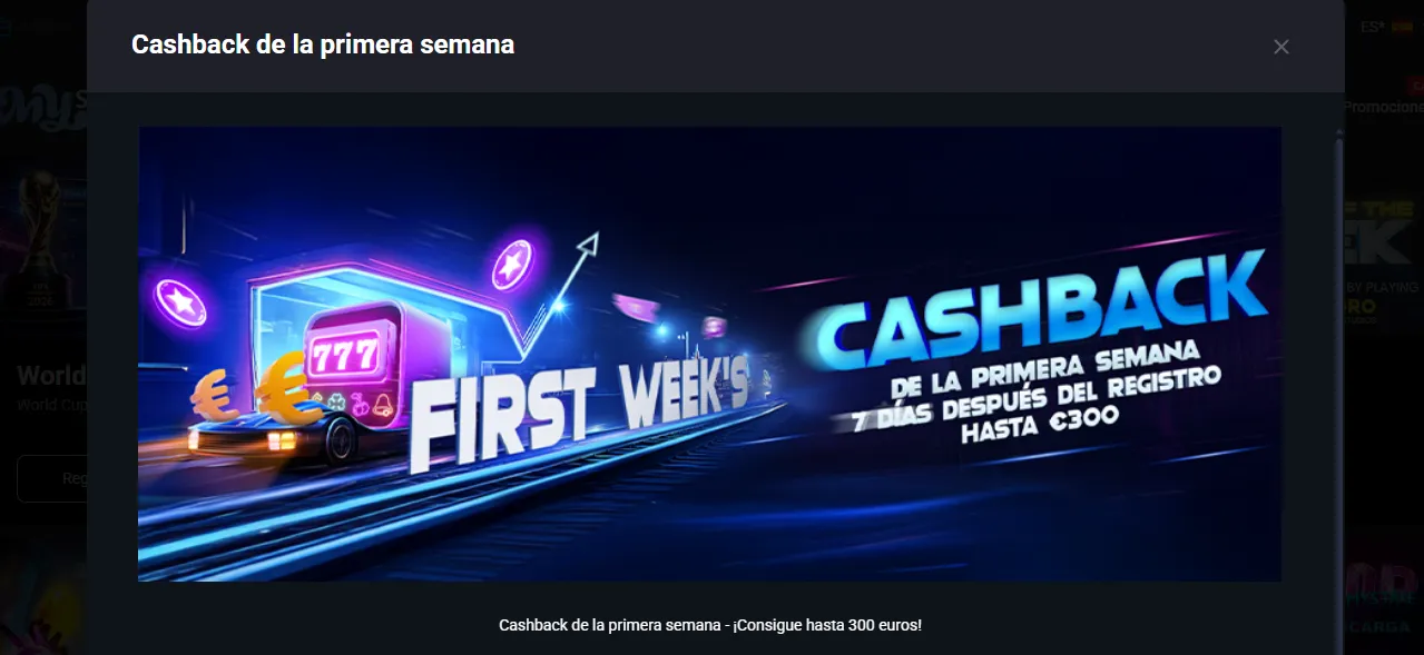 MyStake first week cashback offer