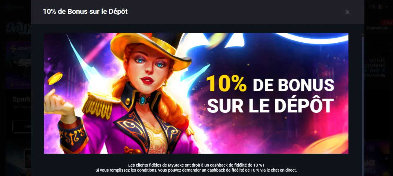 Remboursement fidélité MyStake