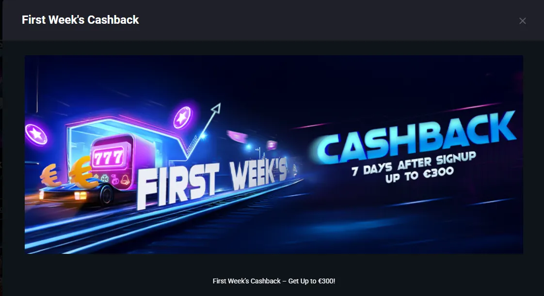 MyStake first week cashback offer