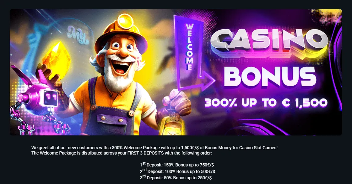 MyStake casino welcome bonus and slots offers