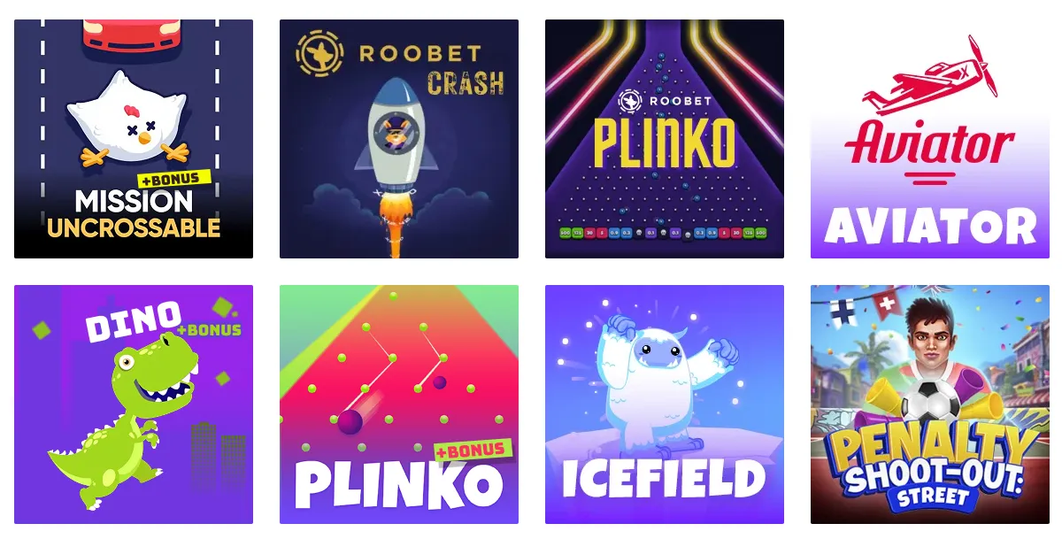 Mini-juegos y originals de MyStake
