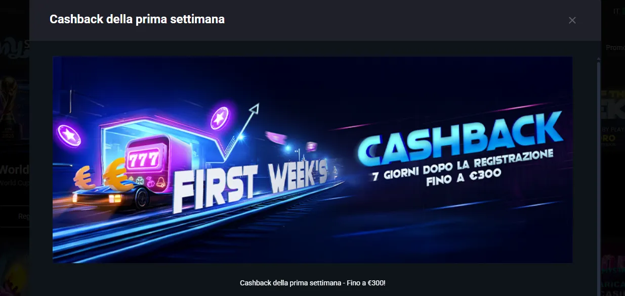 Rimborso della prima settimana MyStake